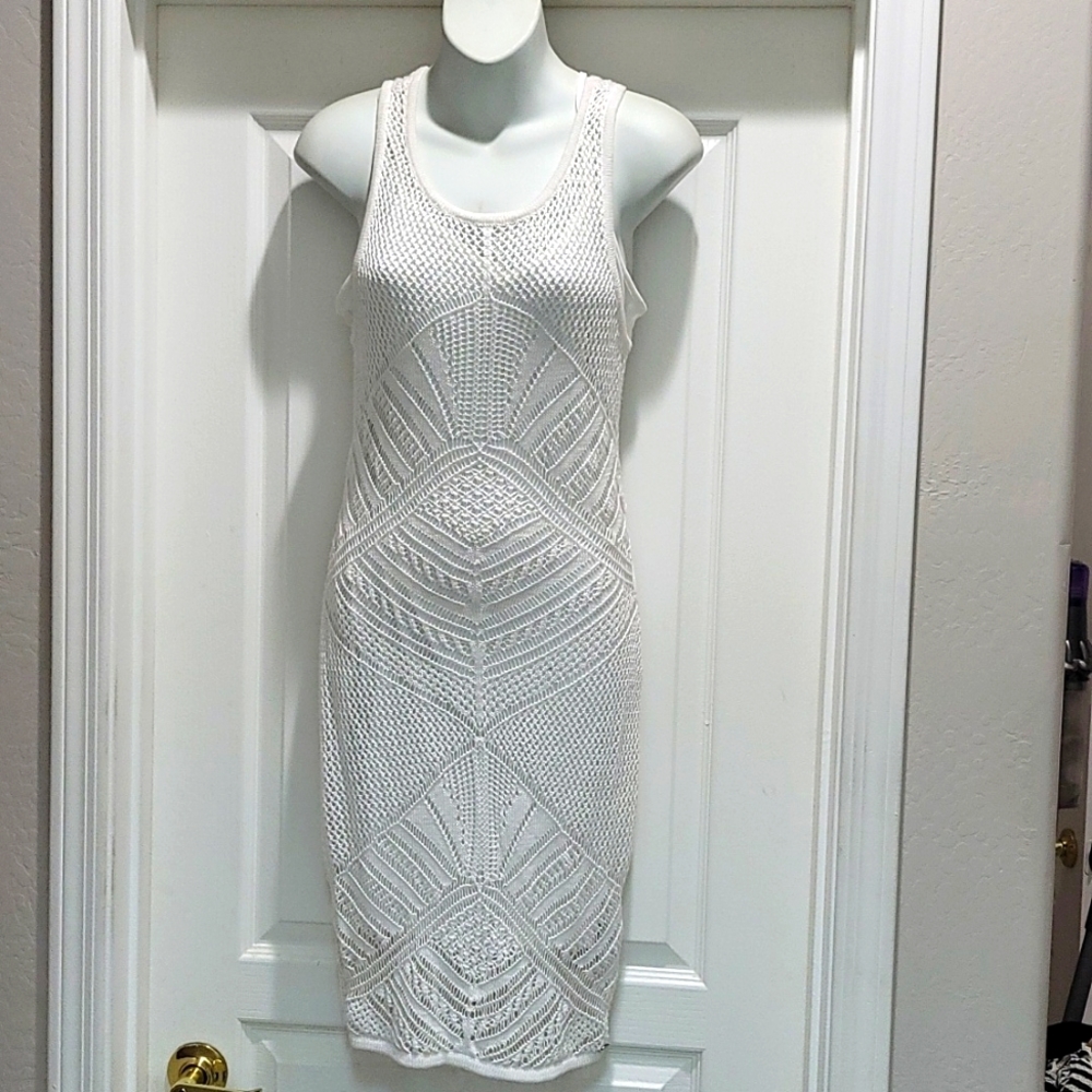 GUESS Crochet dress with adjustable strap lining